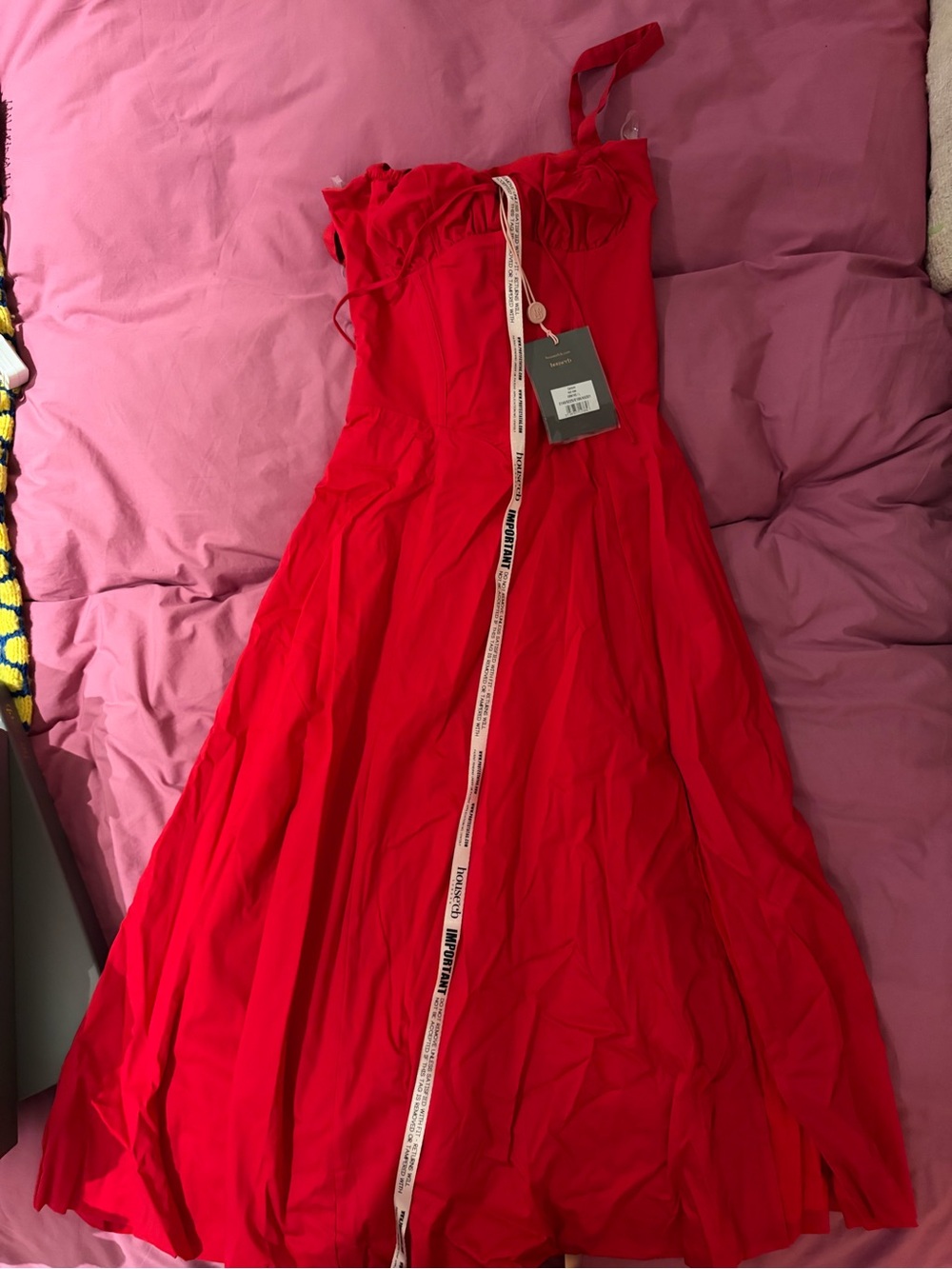 House of CB Red Carmen Bustier Dress - Picture 5 of 5